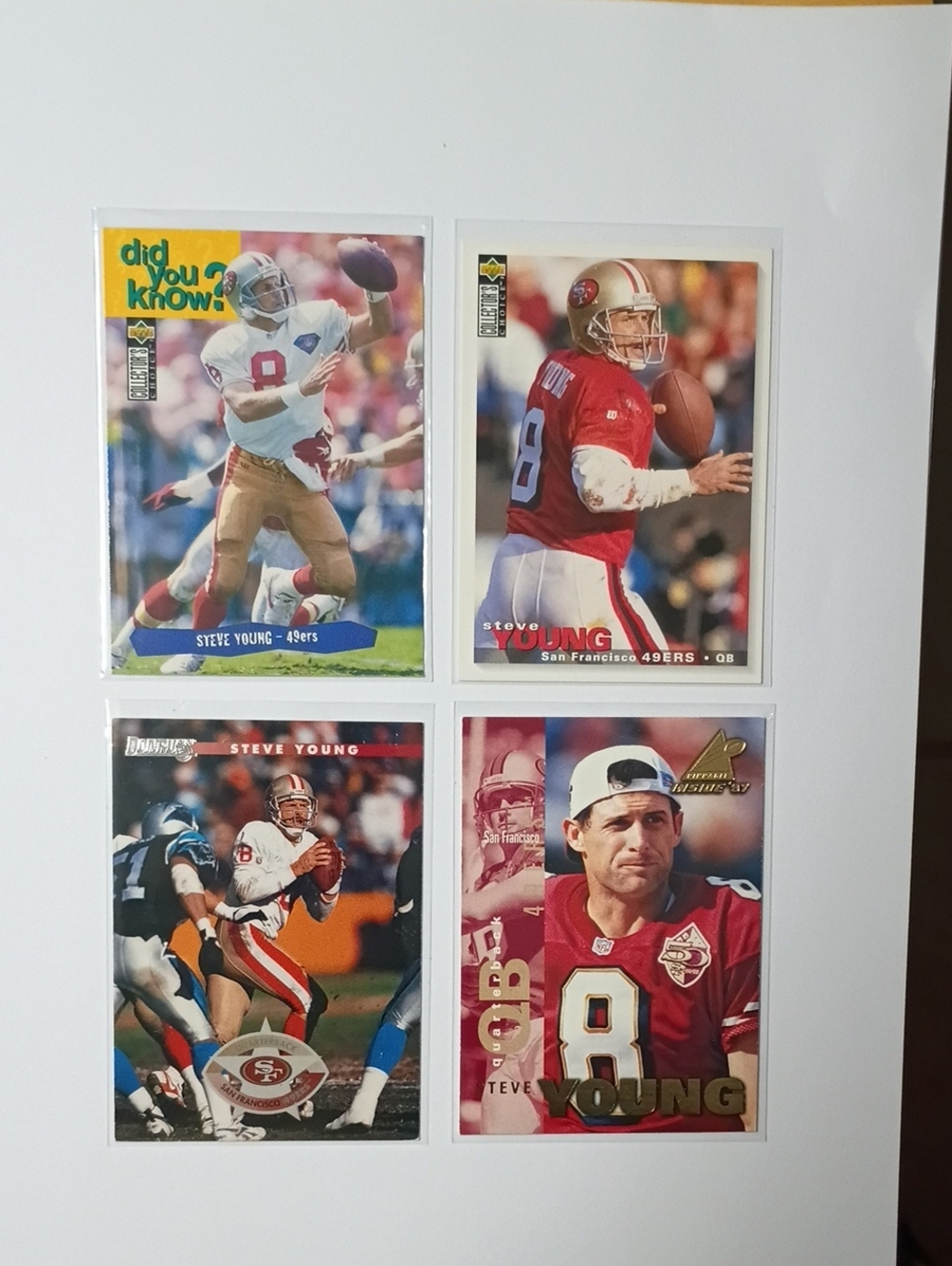 Steve Young San Francisco 49ers Football Card Set - Red